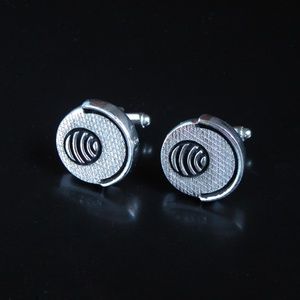 Vintage Modern Round Retro Cufflinks